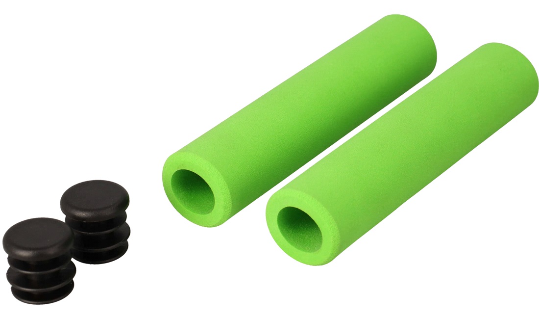  Håndtagssæt silicone til MTB Grøn 130mm