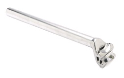 Sadelpind 27,2mm X 350mm sølv alu