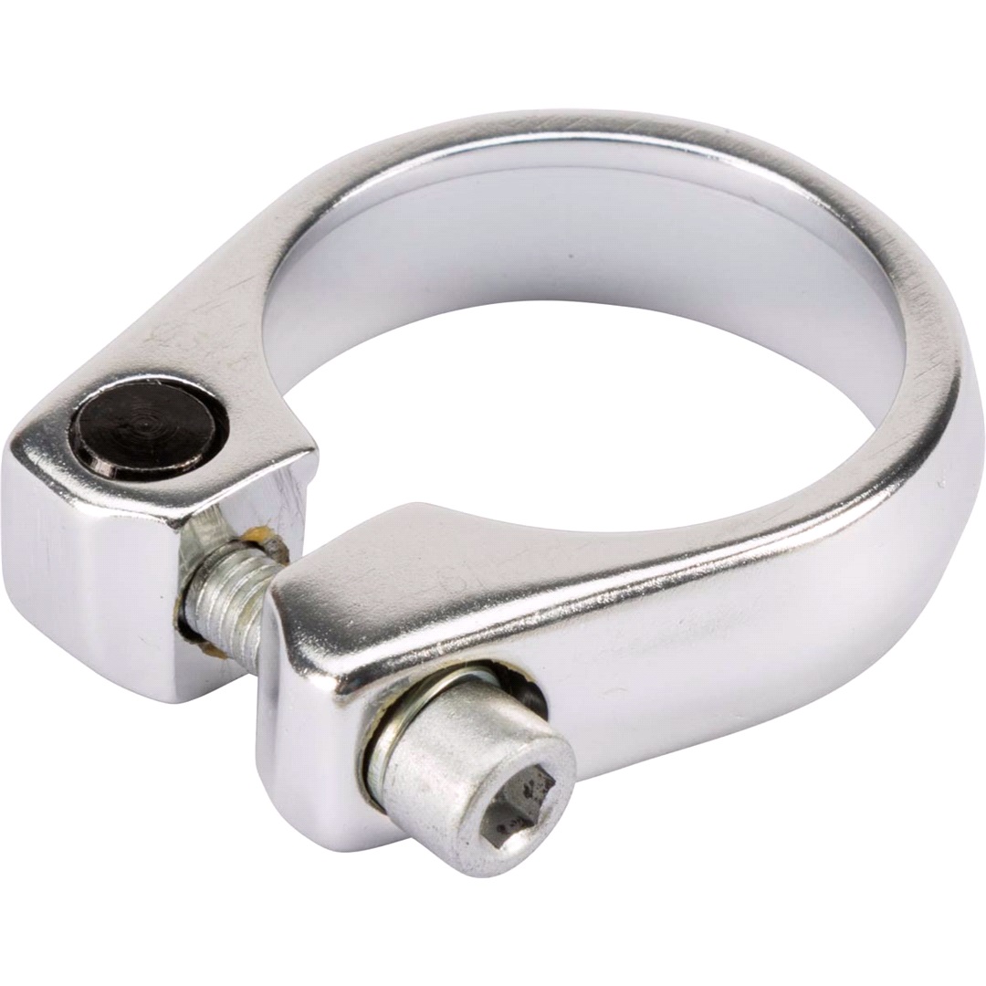 Sadelrørsklampe 31,8mm sølv