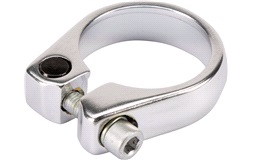 Sadelrørsklampe 31,8mm sølv