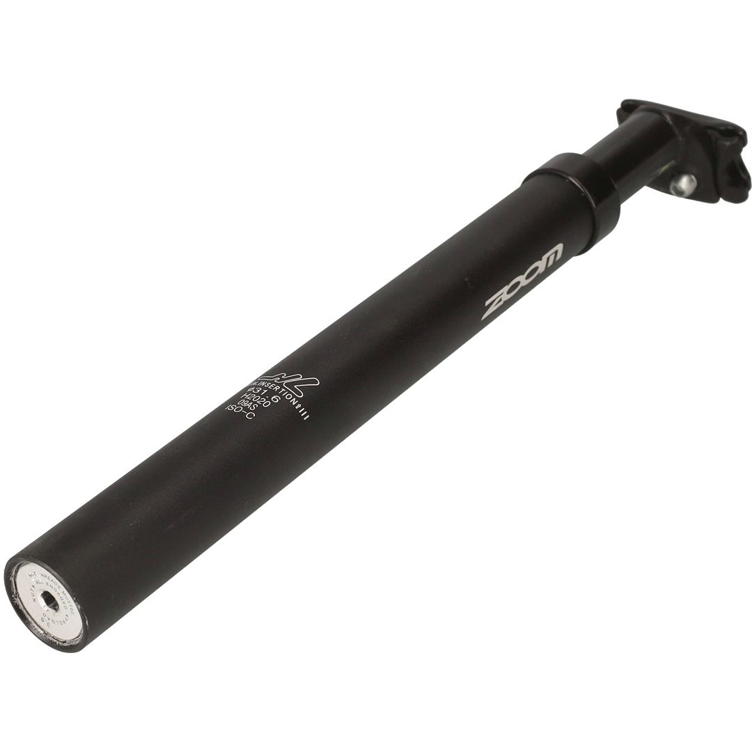 Sadelpind med affjedring 31,6X350mm sort