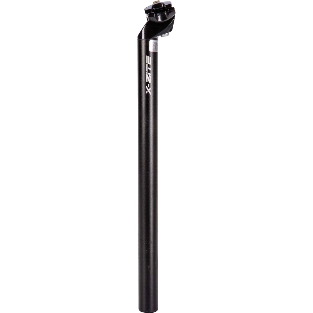 Sadelpind 27,2mm x 400mm sort alu
