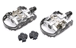 Pedalsæt 9/16" Alm / SPD Alu Sølv