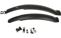 Plast skjermsett 24/26" til MTB Svart