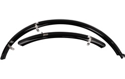 Skærmsæt med stiver sort 28" universal