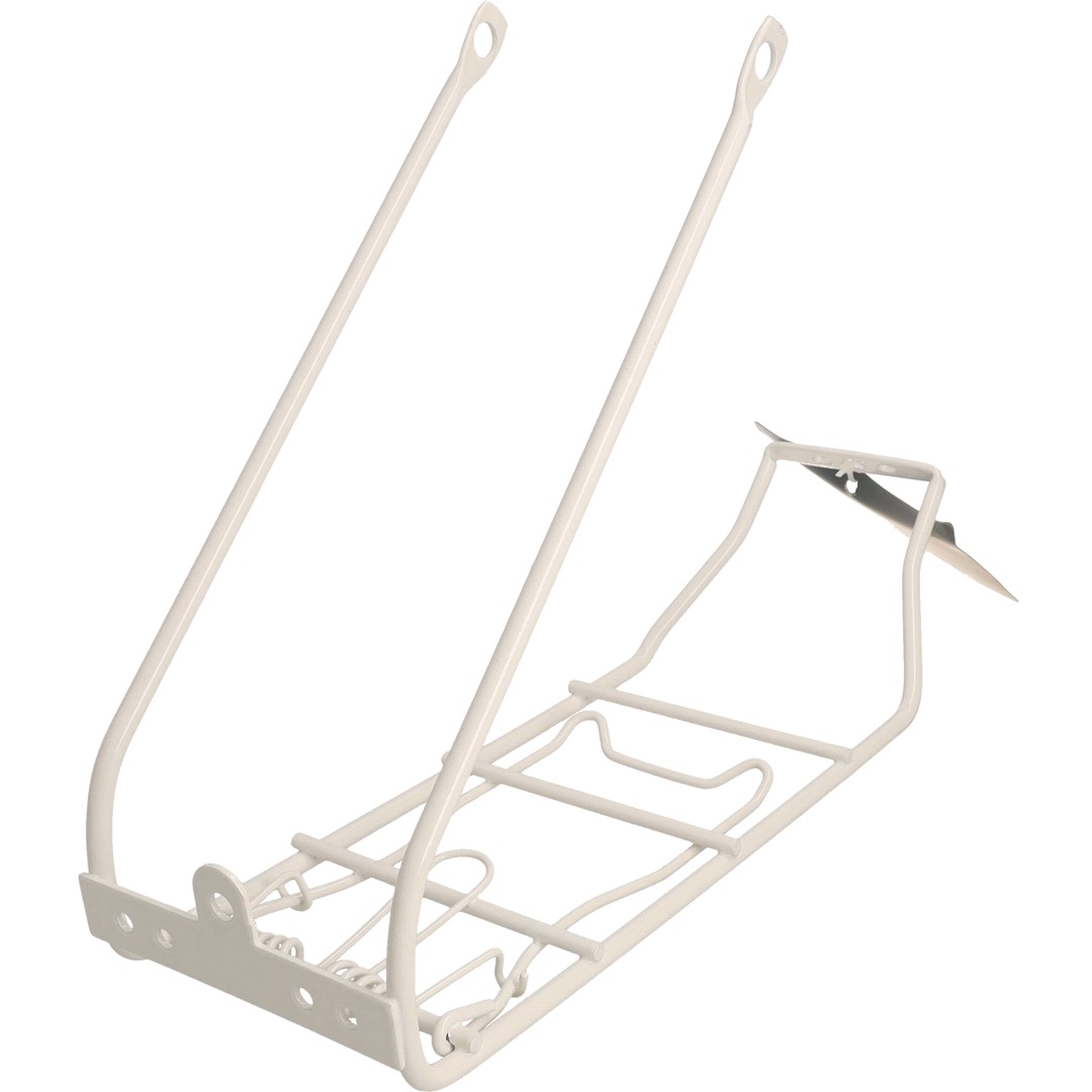 Bagagebærer hvid 16"