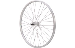 Forhjul 24" Sølv Gevind aksel