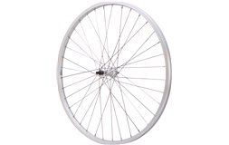Forhjul 26" Sølv Fælgbremse Gevind aksel