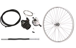 Baghjul 28" Shimano 3 gear inkl. skifter