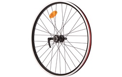 Baghjul 24" Sort Skruekrans Fælgbremse