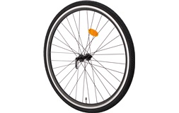 Forhjul 28" Sort Fælgbremse 9mm QR