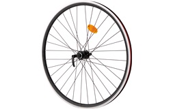 Baghjul 28" Sort Fælgbremse Skruekrans