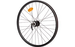 Forhjul 24" Sort Skivebremse 9mm QR. 