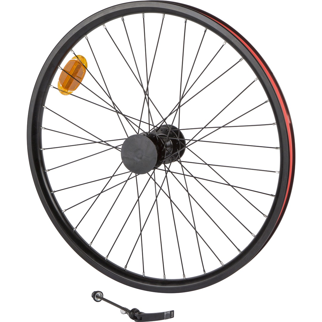 Ingear Framhjul 24" Svart Skivbroms Fatbike QR