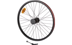 Forhjul 24" Sort Skivebremse Fatbike QR