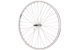 Baghjul 28" Sølv Fælgbremse Skruekrans