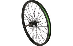 Baghjul 20" Sort BMX Freestyle sort/grøn