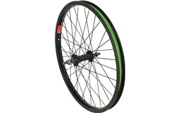 Forhjul 20" Sort BMX Freestyle sort/grøn