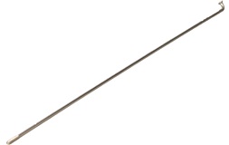 Eger 263mm lang 2,33mm tyk sølv m.nippel