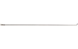 Eger 234mm lang 2mm tyk 14mm nippel sølv