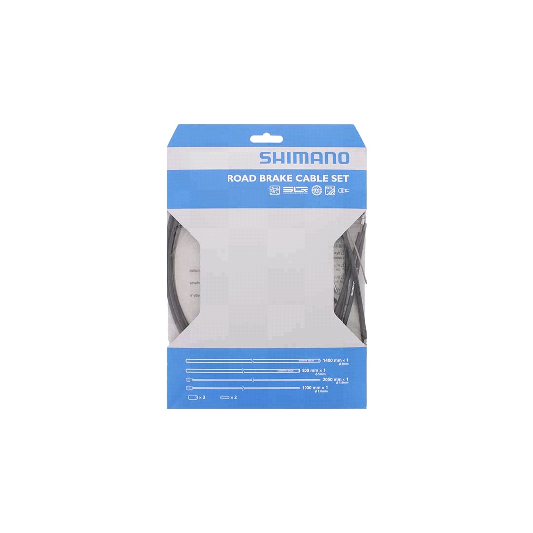 Shimano Bremsekabelsett Shimanoptfe Sort Rustfri