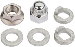 Møtrik/skive sæt, baghjul Misano/Alpan 