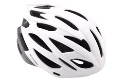 Cykelhjelm In-mould mat hvid M 55-58 cm