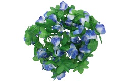 Blomsterkrans til cykelkurv lilla