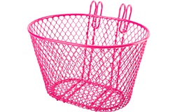 Cykelkurv til front 12-20" cykel pink
