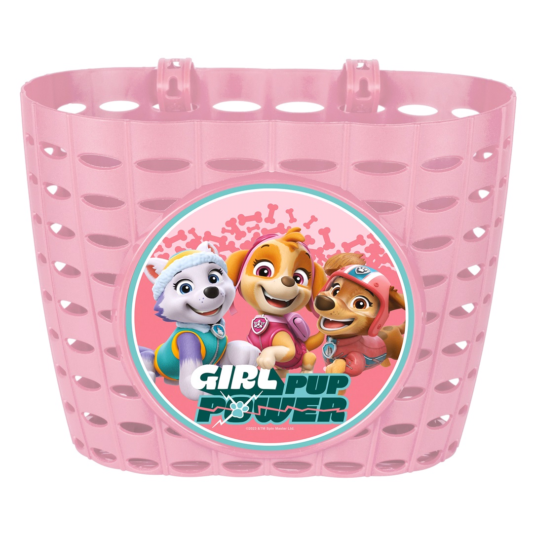 Nickelodeon Sykkelkurv Barnesykkel Paw Patrol Rosa