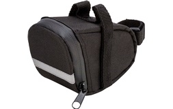 Sadeltaske m/refleks og velcro montering