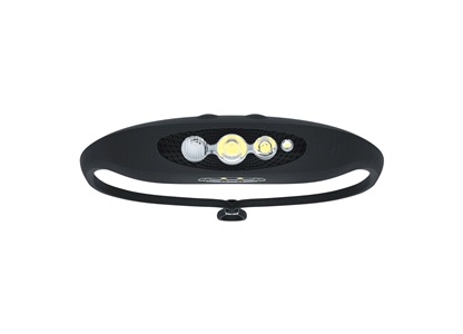 Knog pannlampa Bilby Svart 400 lumen