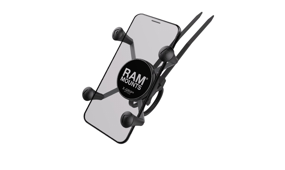  RAM Mounts X-Grip UN7 smartphone holder med EZ-on/off cykelbeslag 