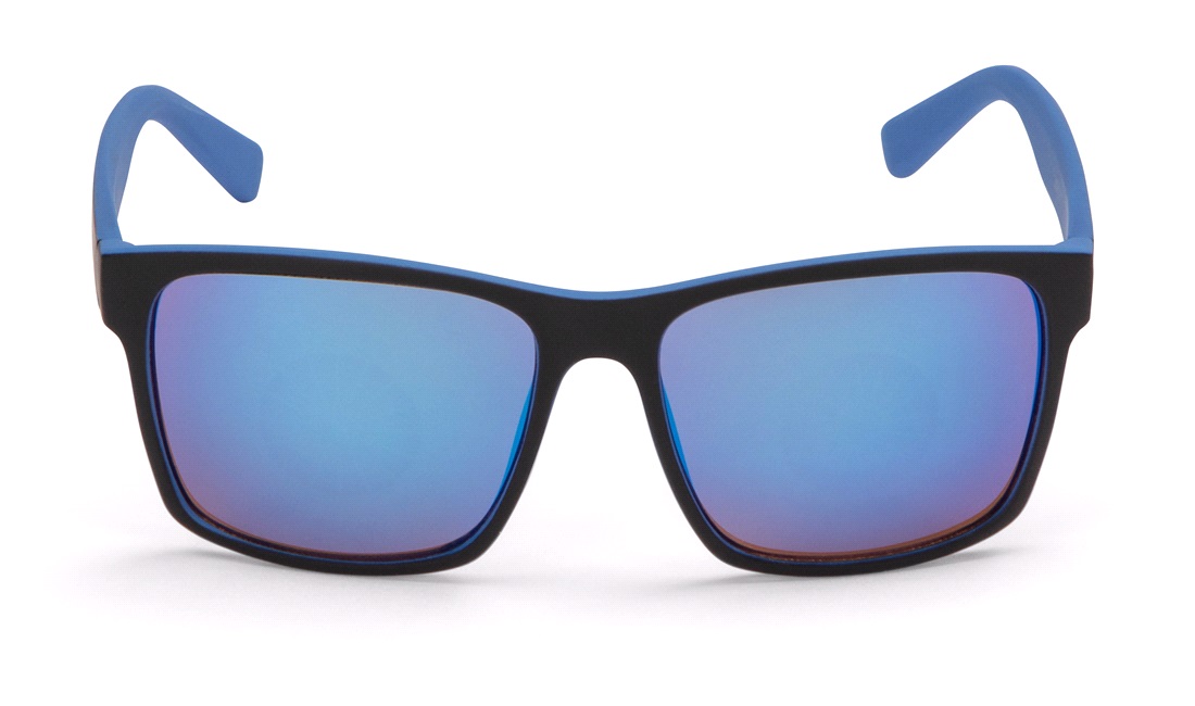  Sportsbrille mat blå/sort blå spejlglas