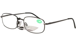 Læsebrille +1,0 sort justerbare næsepude