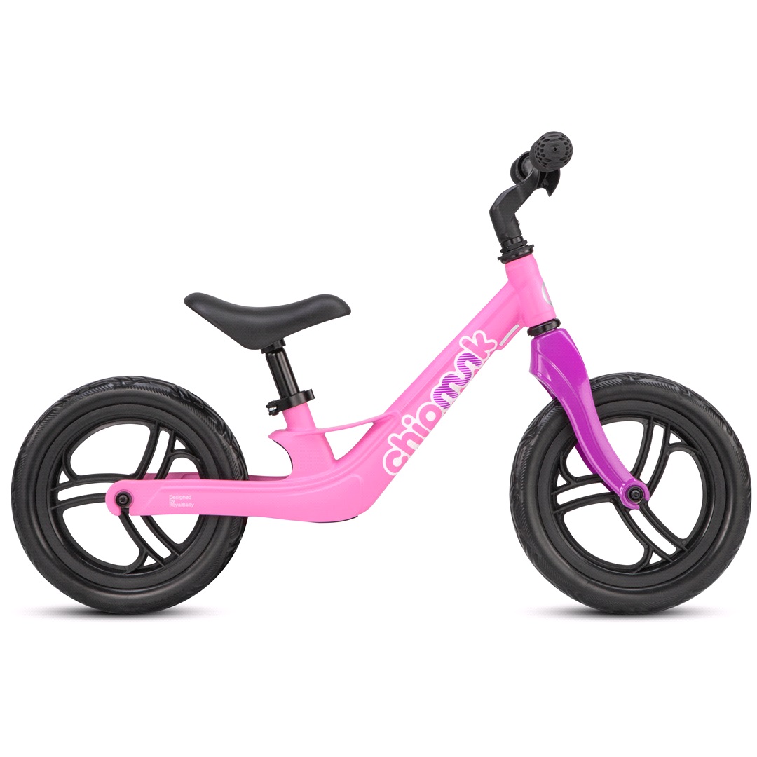 Royalbaby Springcykel 12" Chipmunk rosa/lila