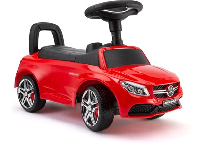 El-bil Mercedes AMG gåbil rød m/musikk