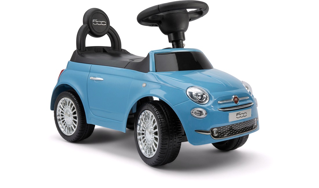 Fiat 500 gåbil blå m/musik - Leksaker till barn 