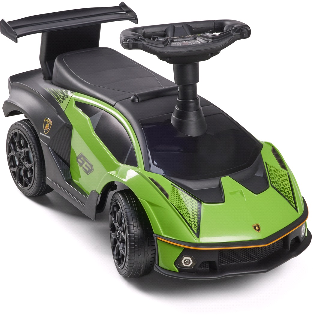 Lamborghini Lamborghini gåbil grön, tuta och motorlj