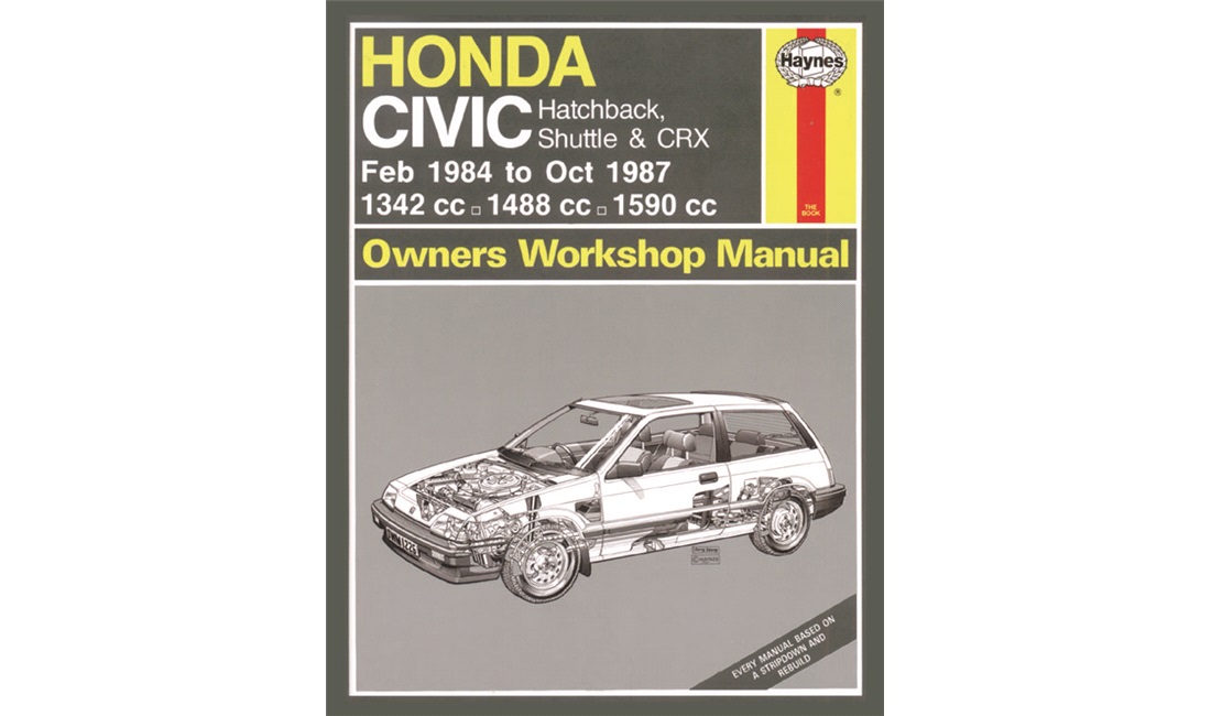  Reparasjonshåndbok Civic II 10/83-10/87