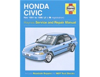 Reparationshåndbog Civic 1,3-1,6 11/91-11/95