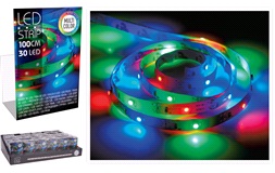 LED Strip 30 LED Multi, 1 meter Batteri