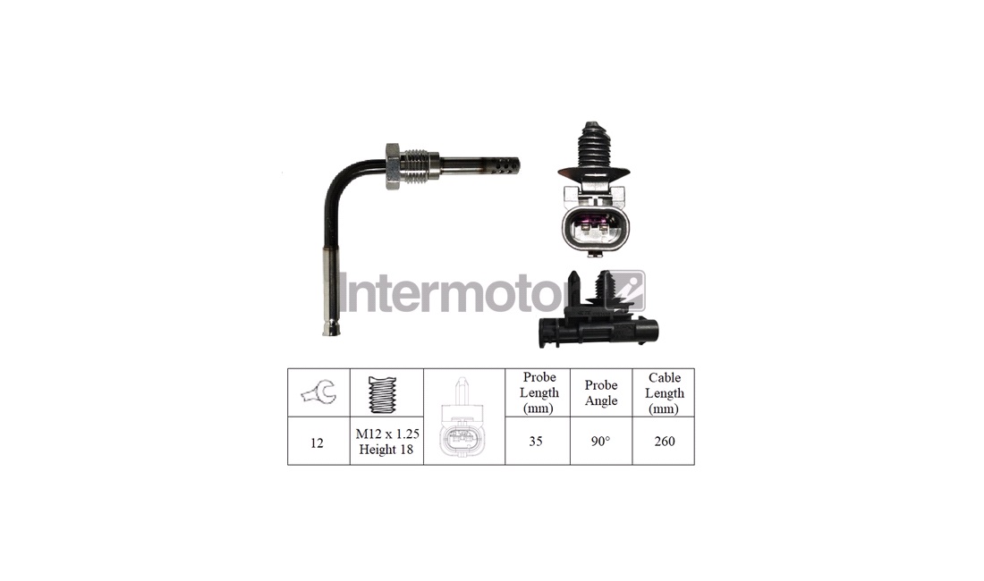  Sensor, avgastemperatur