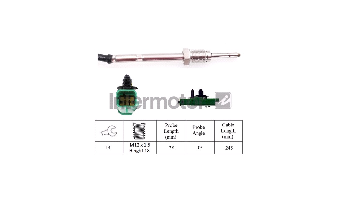  Sensor, avgastemperatur
