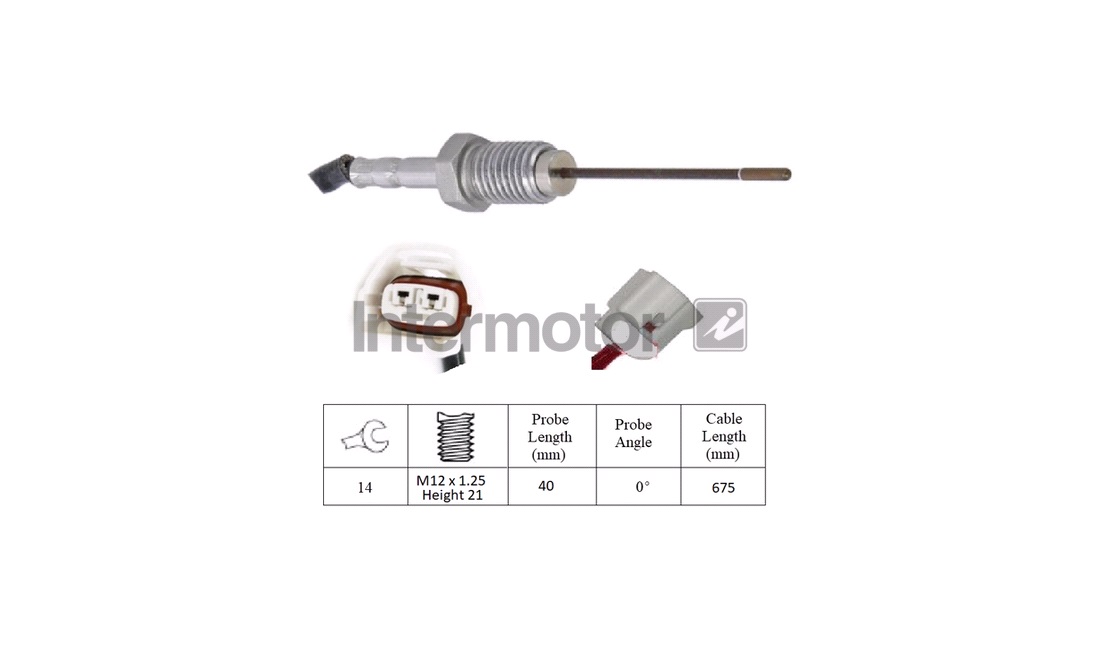  Sensor, avgastemperatur