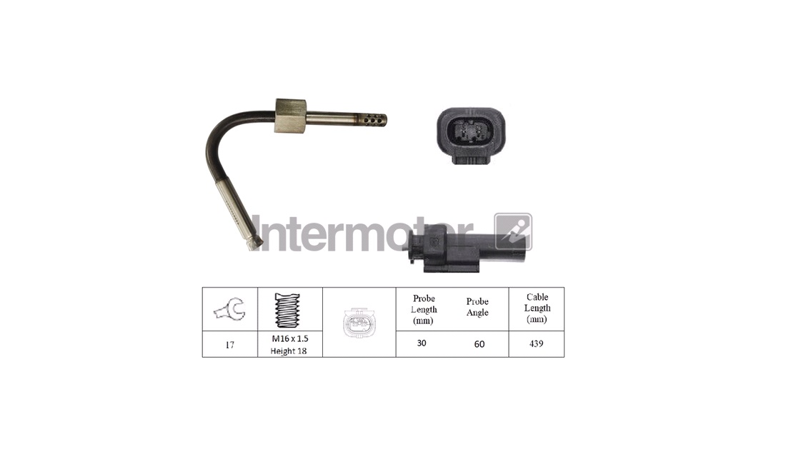  Sensor, avgastemperatur