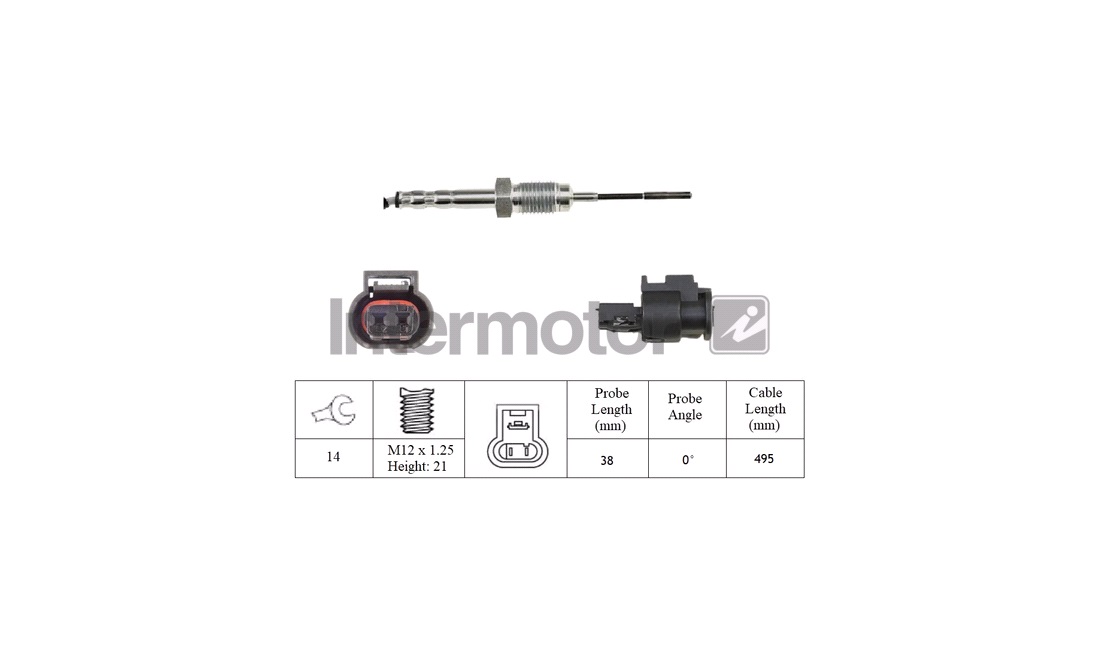  Sensor, avgastemperatur