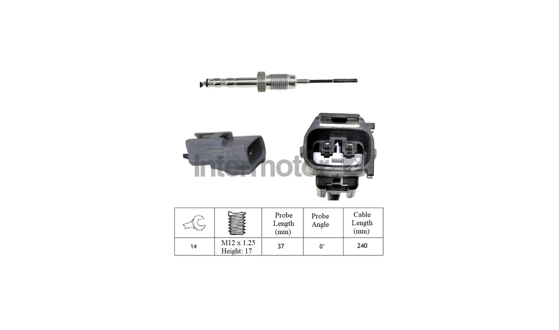  Sensor, avgastemperatur