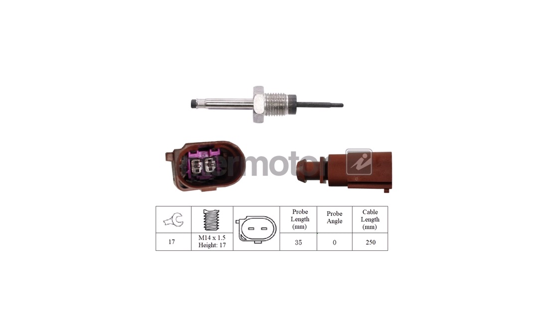  Sensor, avgastemperatur