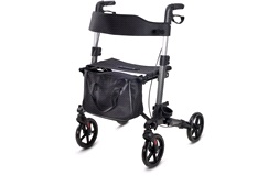 Rollator aluminium med korg